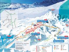 Plan des pistes Crissolo – Monviso