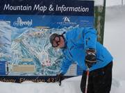 Plan des pistes dans le domaine skiable