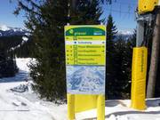 Signalisation sur la Planai