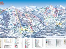 Plan des pistes Rauland Skisenter/Holtardalen