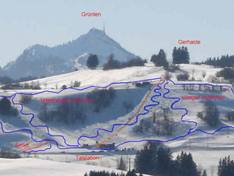 Plan des pistes Gerhalde – Oy-Mittelberg