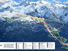 Plan des pistes Cerro Perito Moreno – El Bolsón (Laderas)
