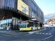 Skibus à la station inférieure du téléphérique Spieljoch à Fügen