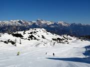 Domaine skiable de Vogel avec vue sur le Triglav 2864 m