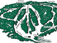 Plan des pistes Ferguson Ridge
