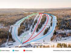 Plan des pistes Purnuvuori