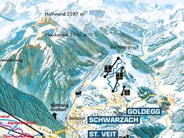 Plan des pistes Buchberg – Goldegg