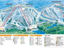Plan des pistes Mont Blanc