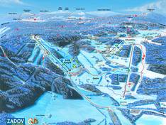 Plan des pistes Zadov – Kobyla