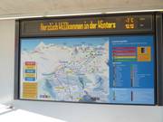 Panneau informatif détaillé à la gare aval de Blatten