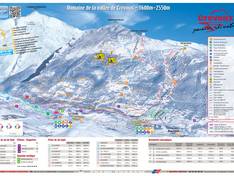 Plan des pistes Crévoux