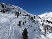 Montagne de freeride Gaislachkogl dans la partie inférieure