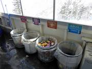 Tri des déchets dans la station de ski Furano