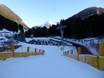 Val di Fassa: Accès aux domaines skiables et parkings – Accès, parking Alpe Lusia – Moena/Bellamonte