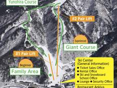 Plan des pistes Hirayu Onsen