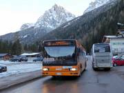 Skibus dans le Val di Fassa (Fassatal)