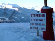 Information concernant la pause déjeuner à certains remontées mécaniques