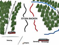 Plan des pistes Kalhyttan/Dammshöjden – Filipstad