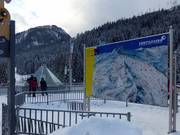 Plan des pistes au point d'entrée à Flachauwinkl