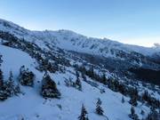 De larges pentes pour les freeriders