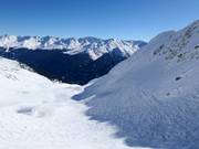 Zone de poudreuse près de la descente Lattenabfahrt