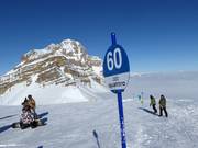 Balisage des pistes à Madonna di Campiglio