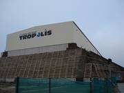 Halle de ski vue de l'extérieur