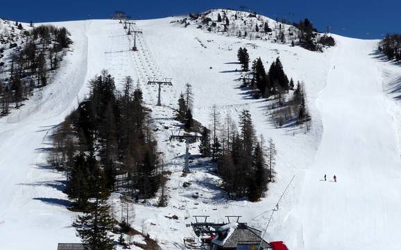 Domaines skiables pour skieurs confirmés et freeriders Alpes kamniques  – Skieurs confirmés, freeriders Krvavec