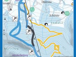 Plan des pistes Hörnle – Bad Kohlgrub