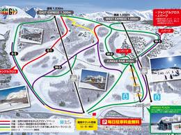 Plan des pistes Kurobushi Kogen Snow Park Jangle Jungle