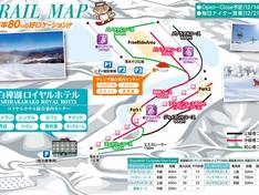 Plan des pistes Shirakabako Royal Hill