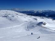 Départ des pistes à la station supérieure