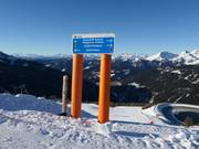 Signalisation dans le domaine skiable