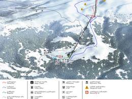 Plan des pistes Goderdzi