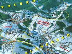 Plan des pistes Serafínov (Skalité)
