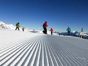 Rainures dans la neige