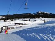 Vue sur les hébergements de la Winklmoosalm