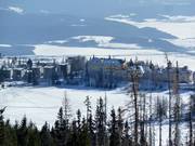 Vue sur le Kempinski High Tatras au lac Tschirmer
