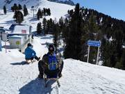 Départ de la piste de luge Nauders