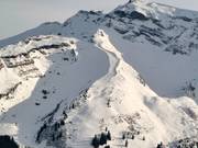 Piste difficile à Avoriaz