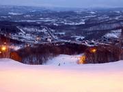 Vue sur les hébergements du Rusutsu Resort