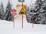Signalisation des pistes à San Vito di Cadore