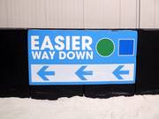 Signalisation des pistes dans le hall de ski Big Snow American Dream