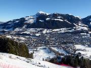 Vue sur les hébergements à Kitzbühel