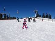 Pente d'entraînement au téléski pour enfants