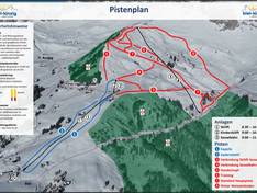 Plan des pistes Biel-Kinzig – Bürglen