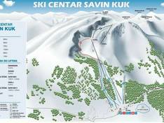 Plan des pistes Savin Kuk – Žabljak