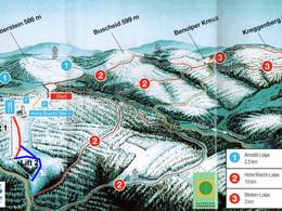 Plan des pistes Hohe Bracht – Lennestadt