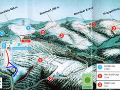Plan des pistes Hohe Bracht – Lennestadt