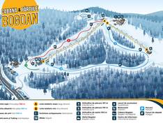 Plan des pistes Bogdán